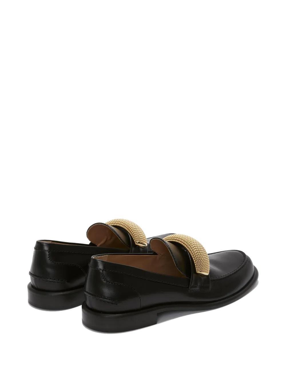 appliqué-detail leather loafers Product Image