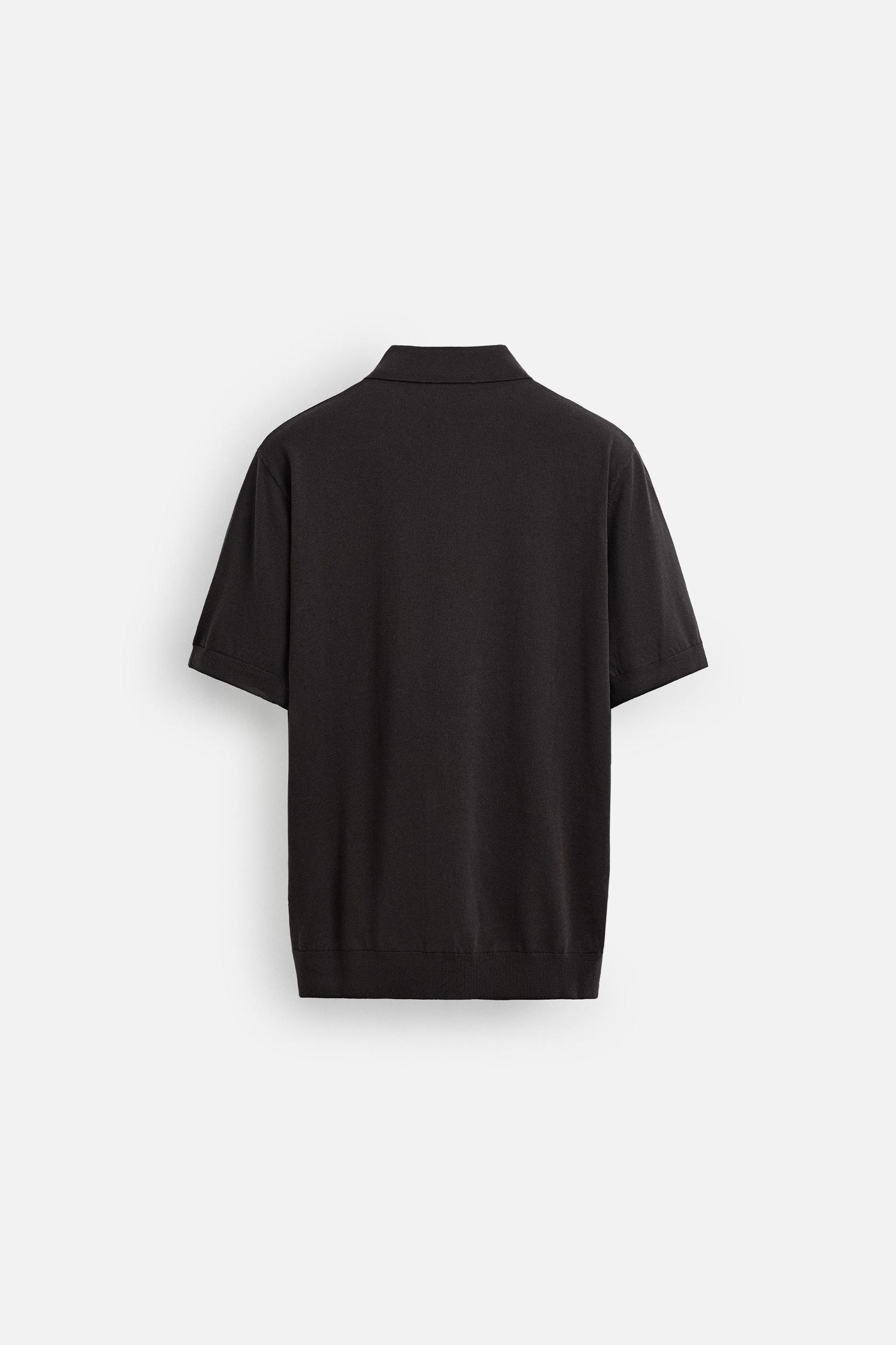 KNIT COTTON - LYOCELL POLO SHIRT Product Image