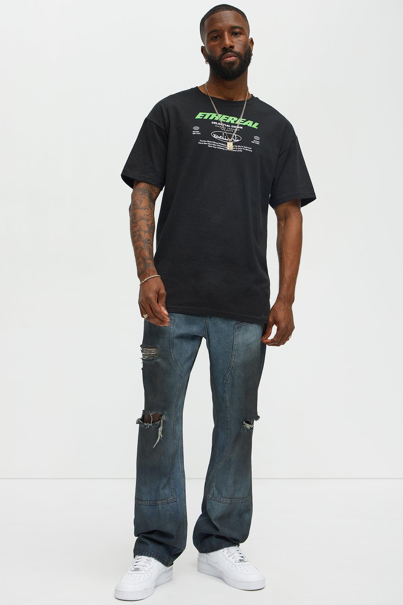 Ethereal Celestial Dawn Short Sleeve Tee - Black Product Image