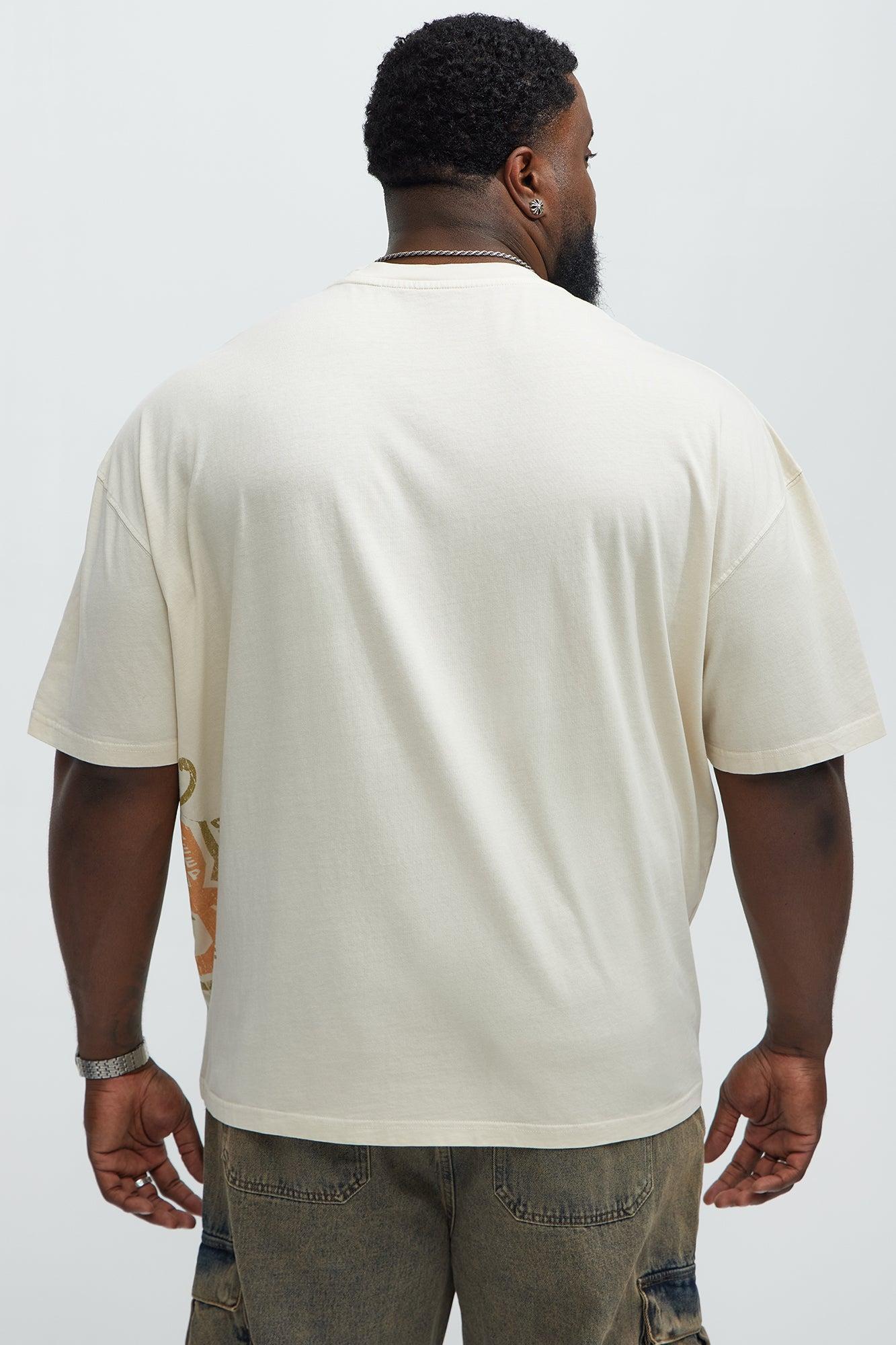 Keep It Savage Oversized Short Sleeve Tee - Cream Product Image