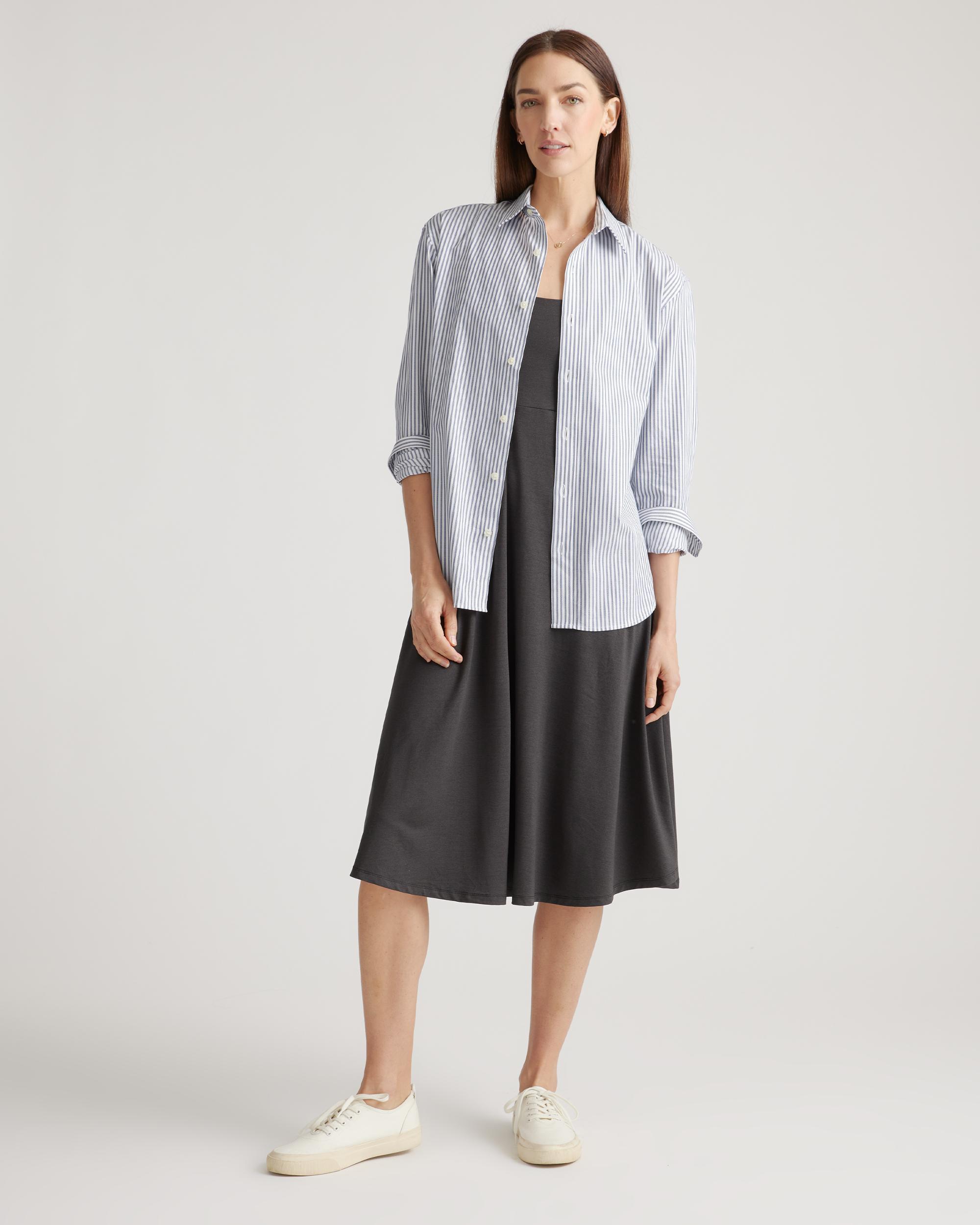 Quince | Women's Flowknit Breeze Fit & Flare Dress 100% Polyester Product Image