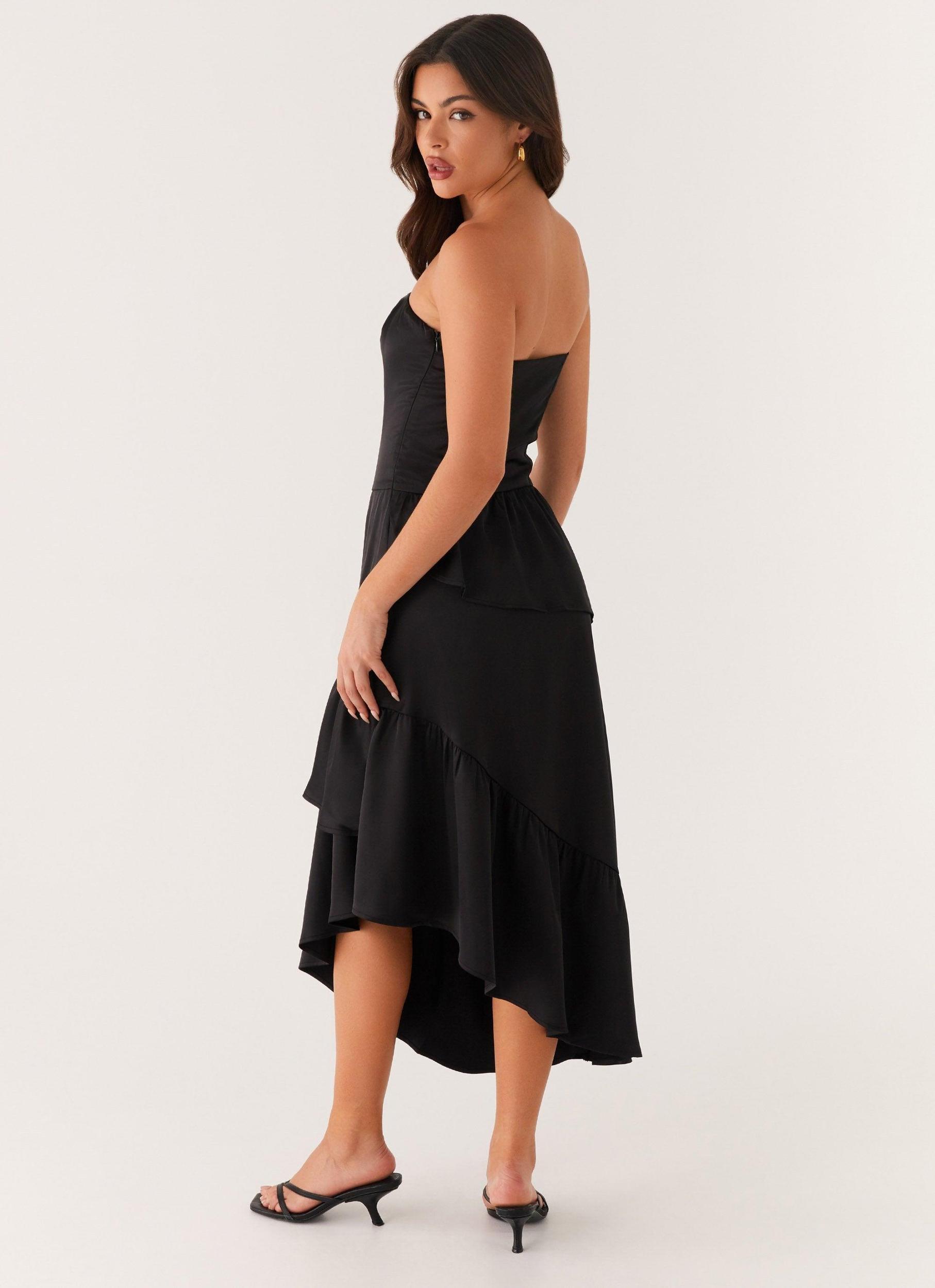Beatrice Midi Dress - Black Product Image