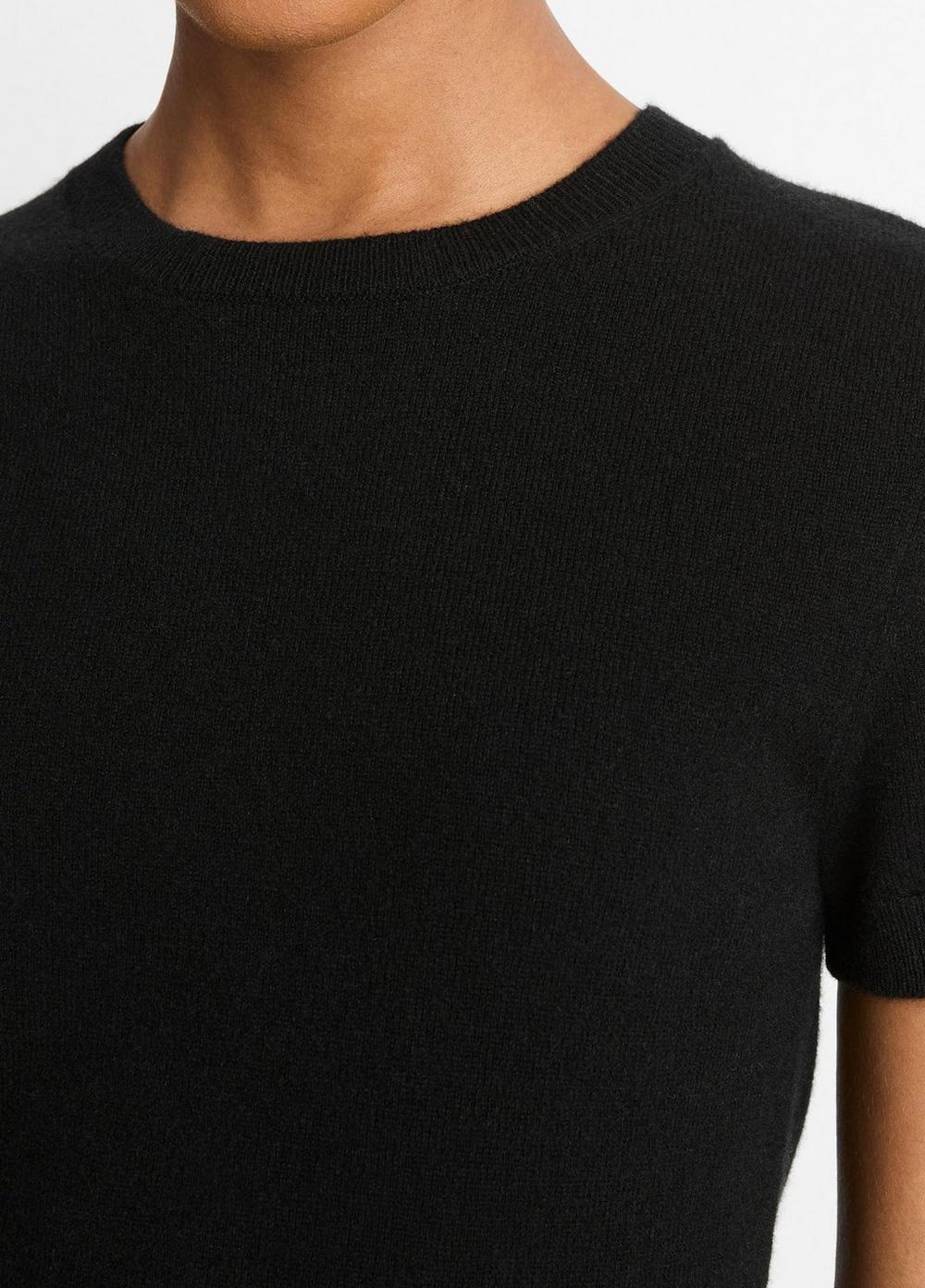Womens Wool & Cashmere-Blend Short-Sleeve Sweater, Ruby Ink, Size XXS Vince Product Image
