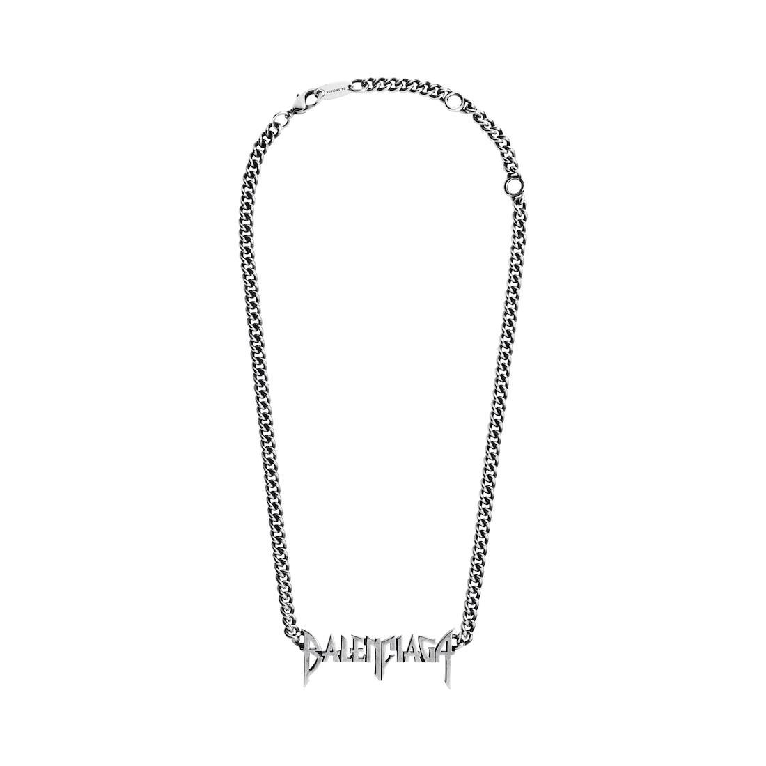 Typo Metal Necklace  in Silver Product Image
