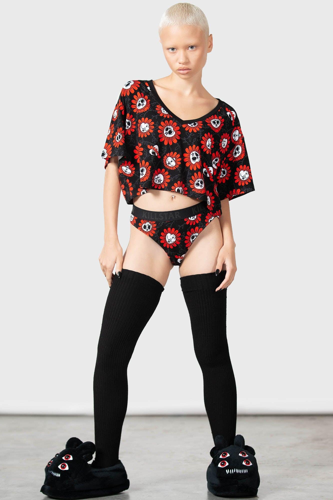 Gloomy Garden V-Neck Top Female Product Image