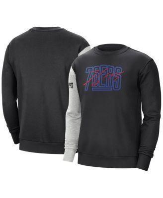 Mens Nike Black Philadelphia 76ers Courtside Versus Force & Flight Pullover Sweatshirt - Black Product Image