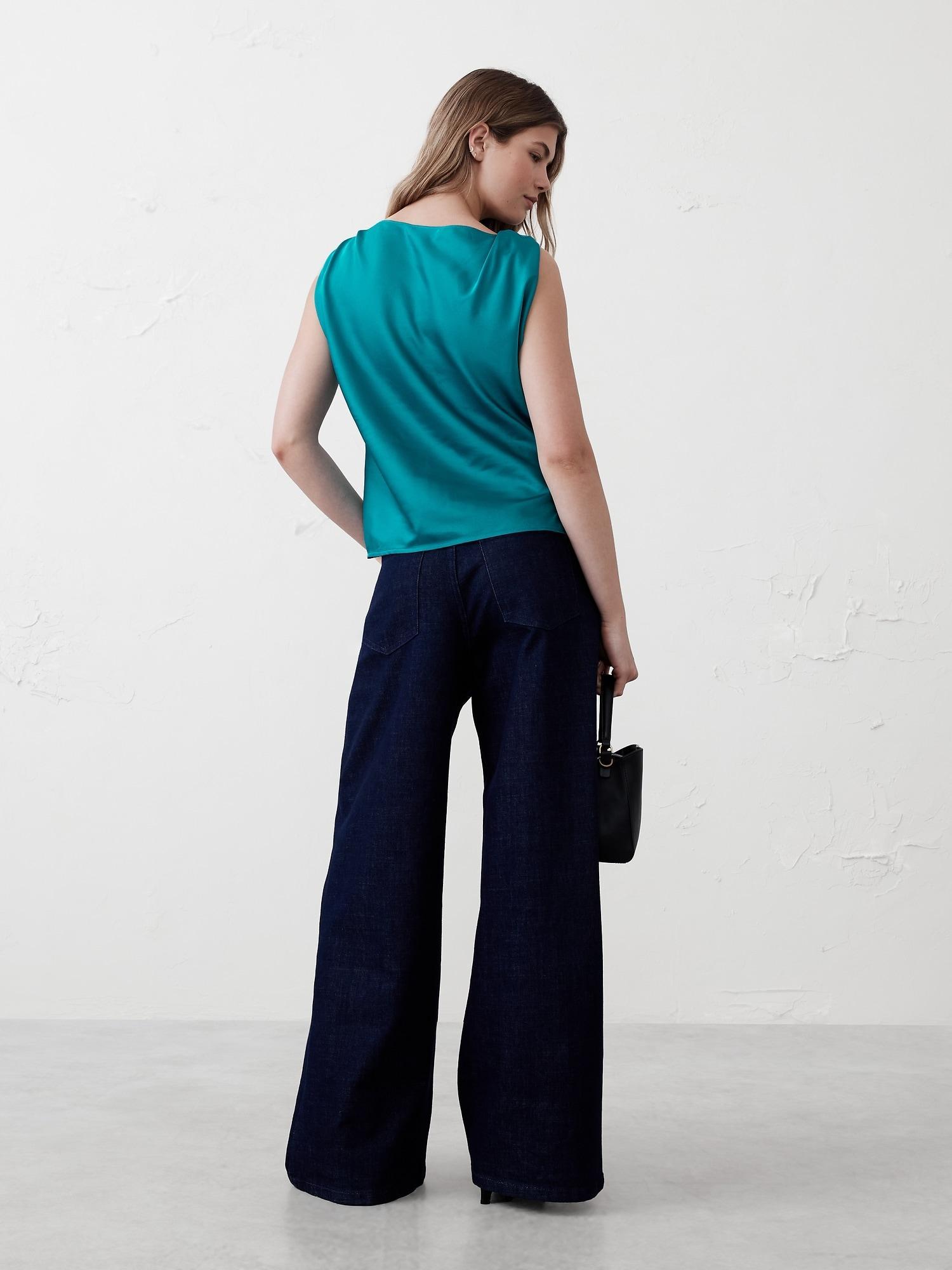 Ruched-Shoulder Top Product Image