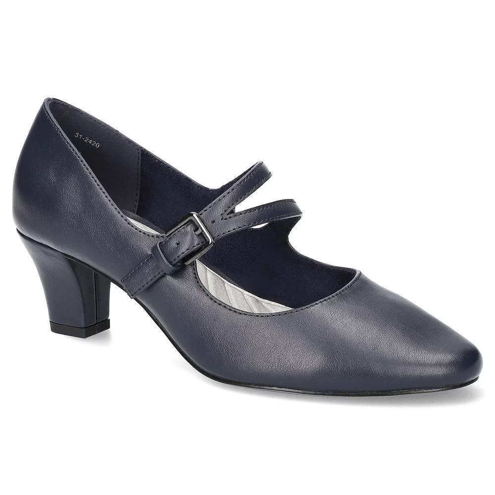 Women's Meryl by Easy Street Asymmetrical Mary Jane Pumps, Size: 10, Blue Product Image