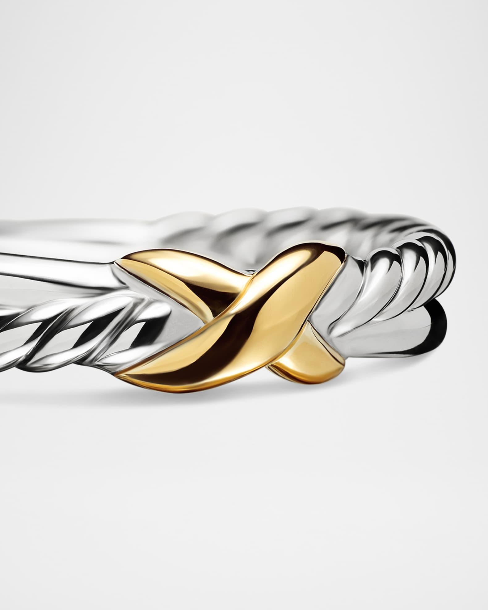 Womens Petite X Ring in Sterling Silver Product Image