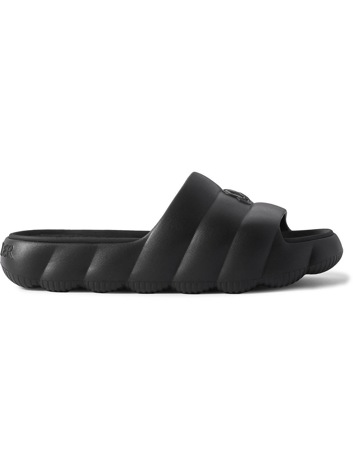 MONCLER Lilo Faux-quilted Slides In Black Product Image