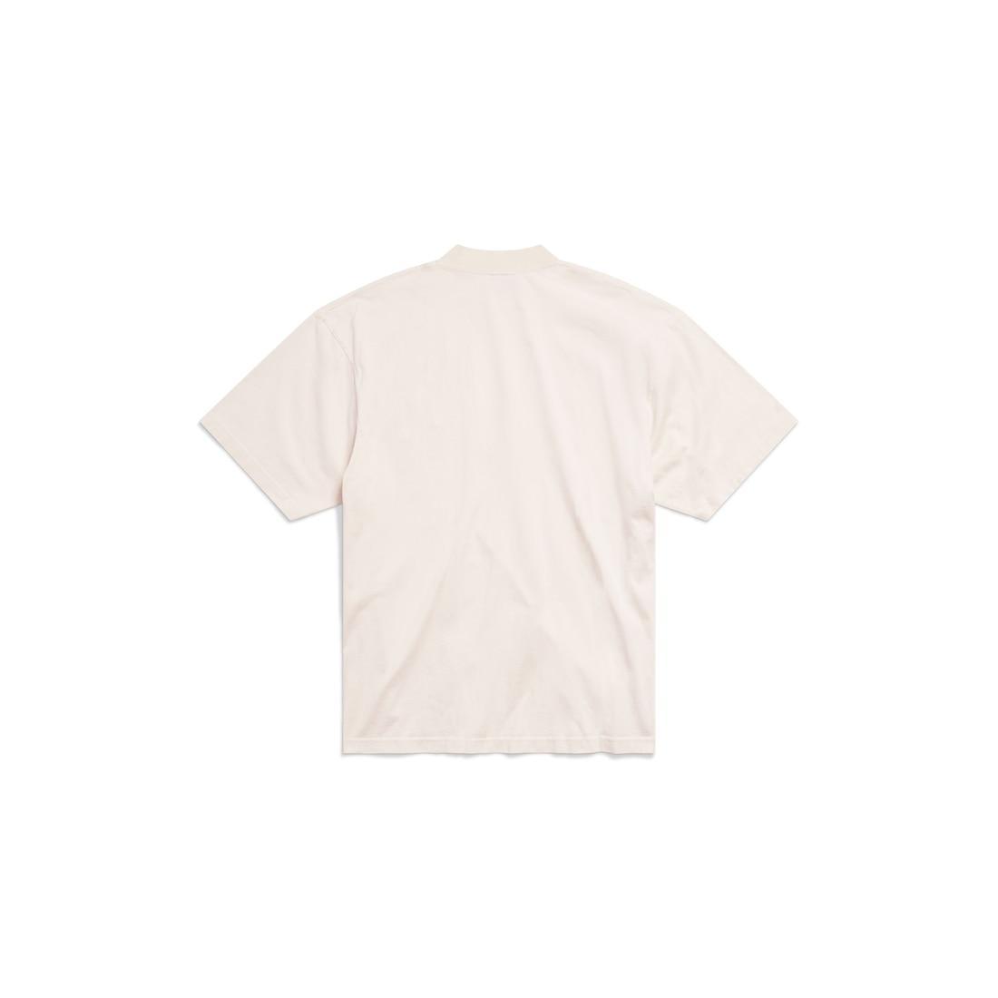Political Stencil T-shirt Medium Fit in Off White/black Product Image