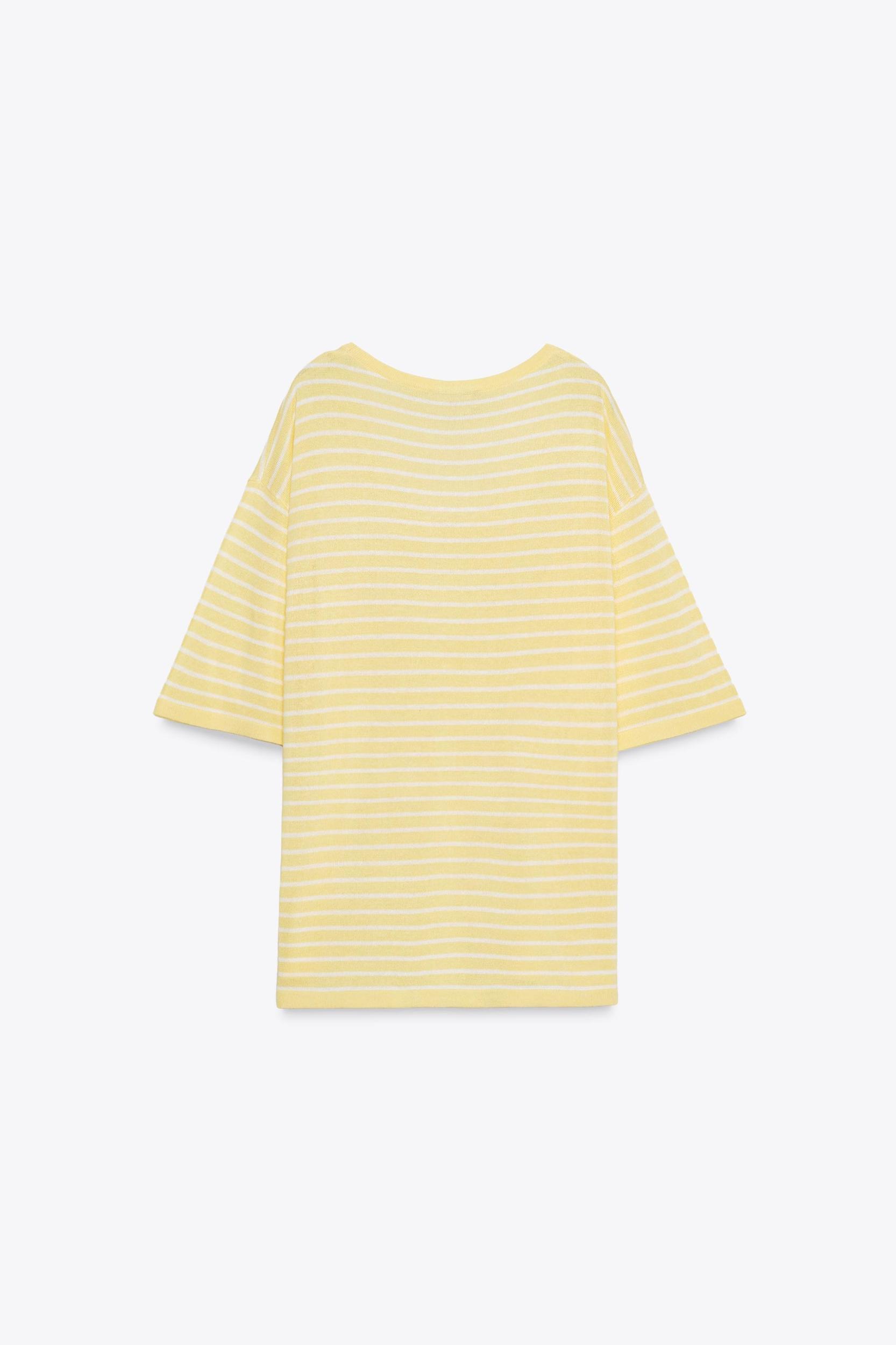 OVERSIZED KNIT SHORT SLEEVE TOP Product Image