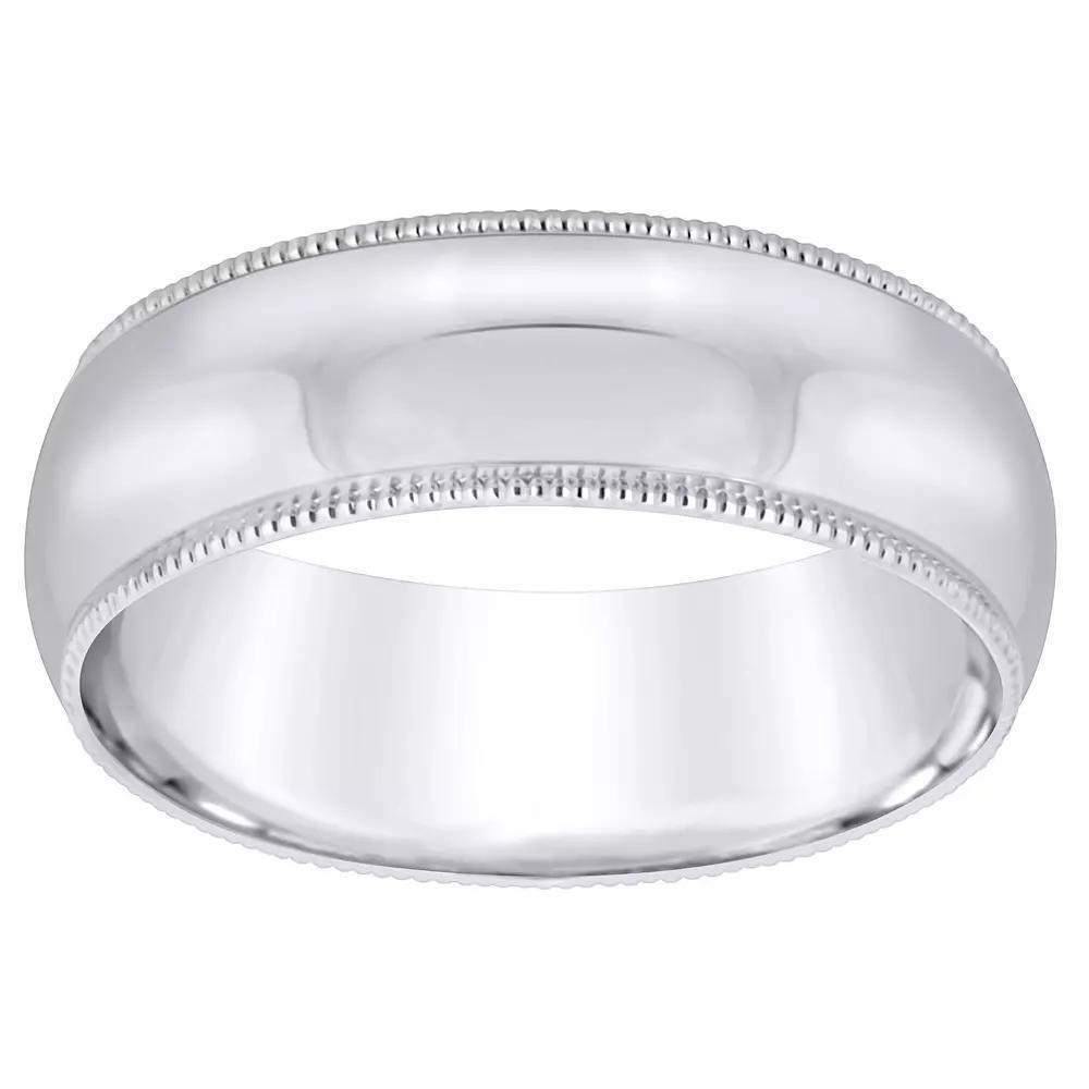 Alyson Layne Mens 18k Gold Milgrain Wedding Band Product Image