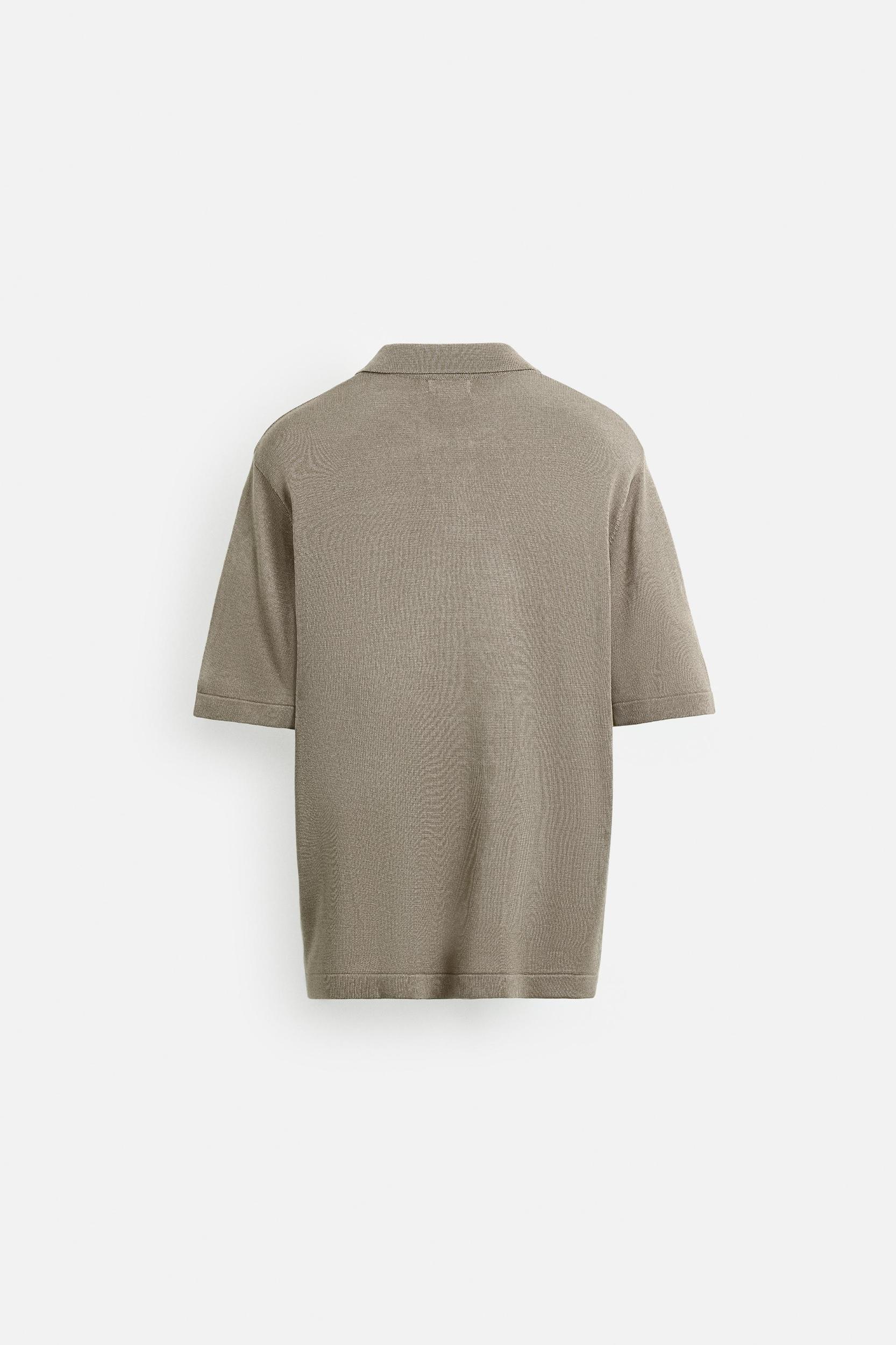 VISCOSE KNIT POLO SHIRT Product Image