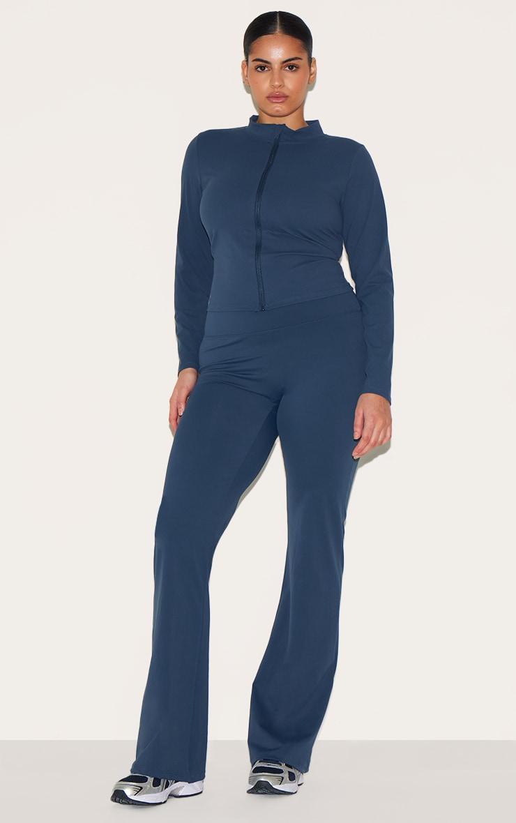 Midnight Blue Sculpt Straight Leg Yoga Pants Product Image