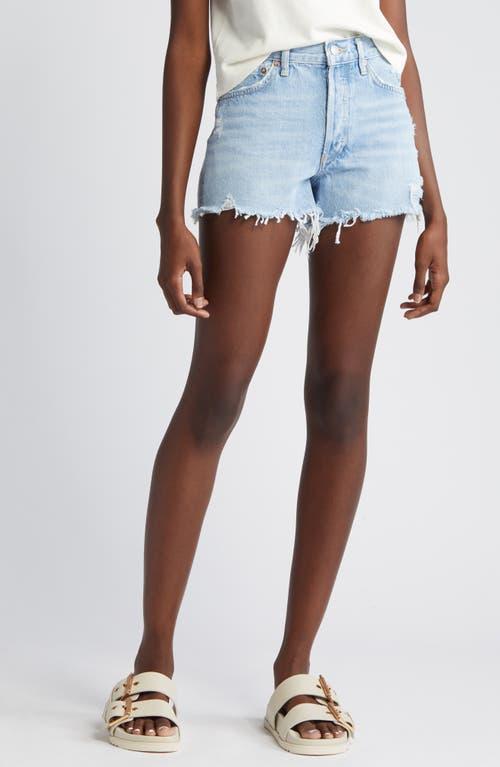 Agolde Parker Vintage Cutoff Denim Shorts in Swapmeet Product Image