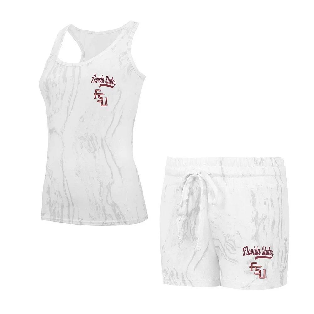Women's Concepts Sport Florida State Seminoles Quartz Tank Top & Shorts Set, Size: Medium, Beige Product Image