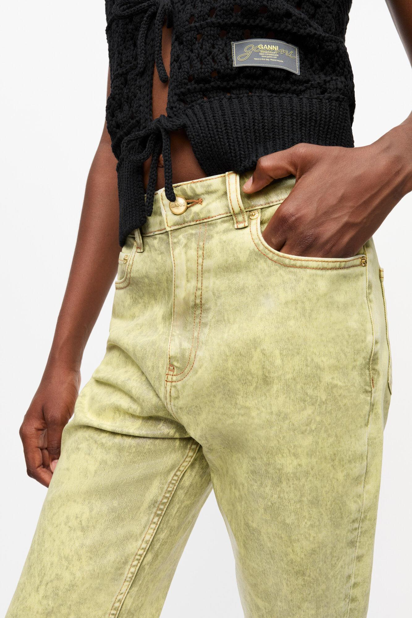 Green Foil Jeans Product Image
