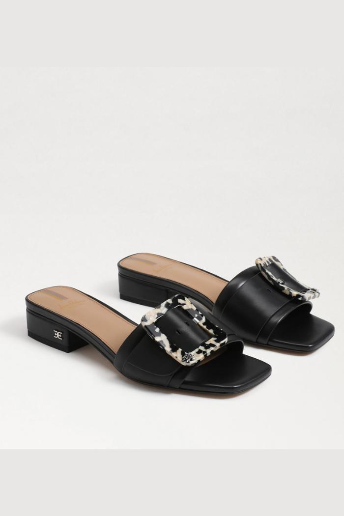 Deacon Slide Sandal - Black Leather Product Image