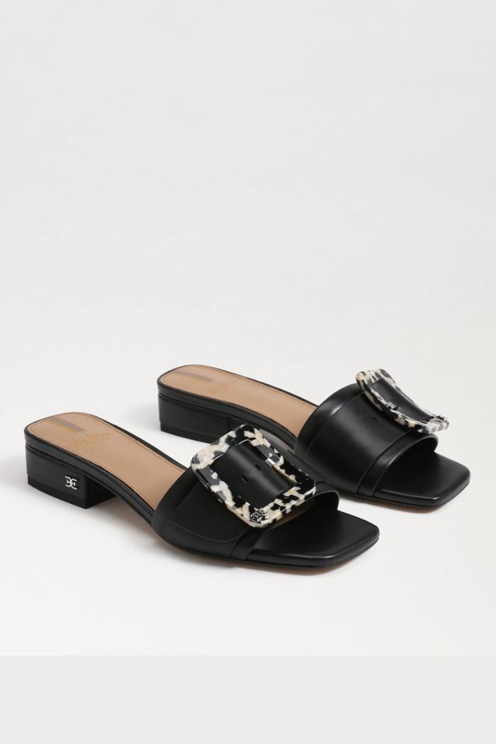 Deacon Slide Sandal - Black Leather Product Image