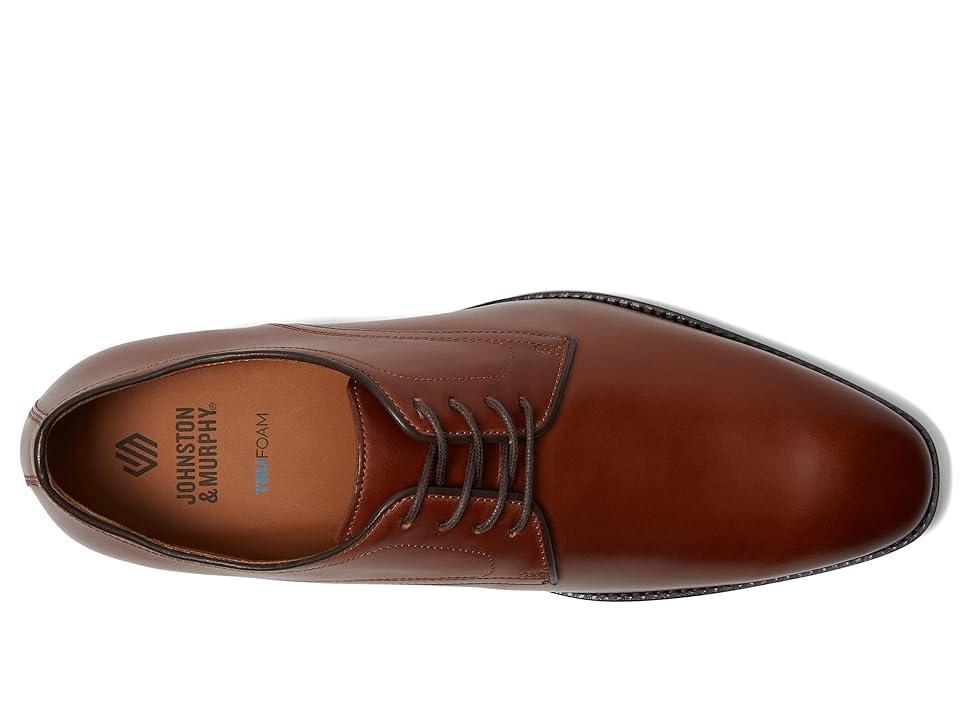 Johnston  Murphy Mens Sullivan Leather Plain Toe Lace Up Oxfords Product Image