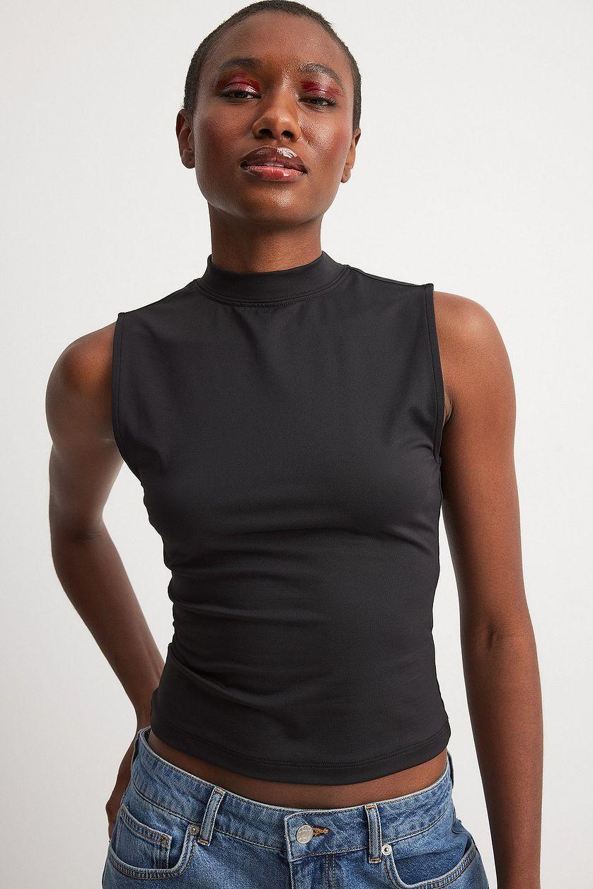 Body Hugging High Neck Top Product Image