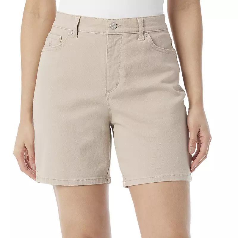 Women's Gloria Vanderbilt Amanda Shorts, Size: 8, Dusty Brown Product Image