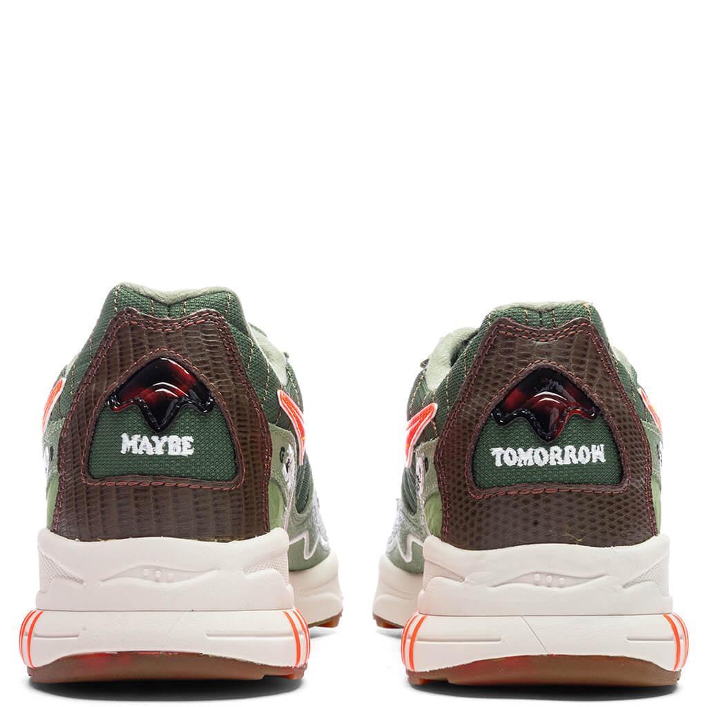 Saucony x Maybe Tomorrow 3D Grid Hurricane Tortoise - Green/Orange Male Product Image