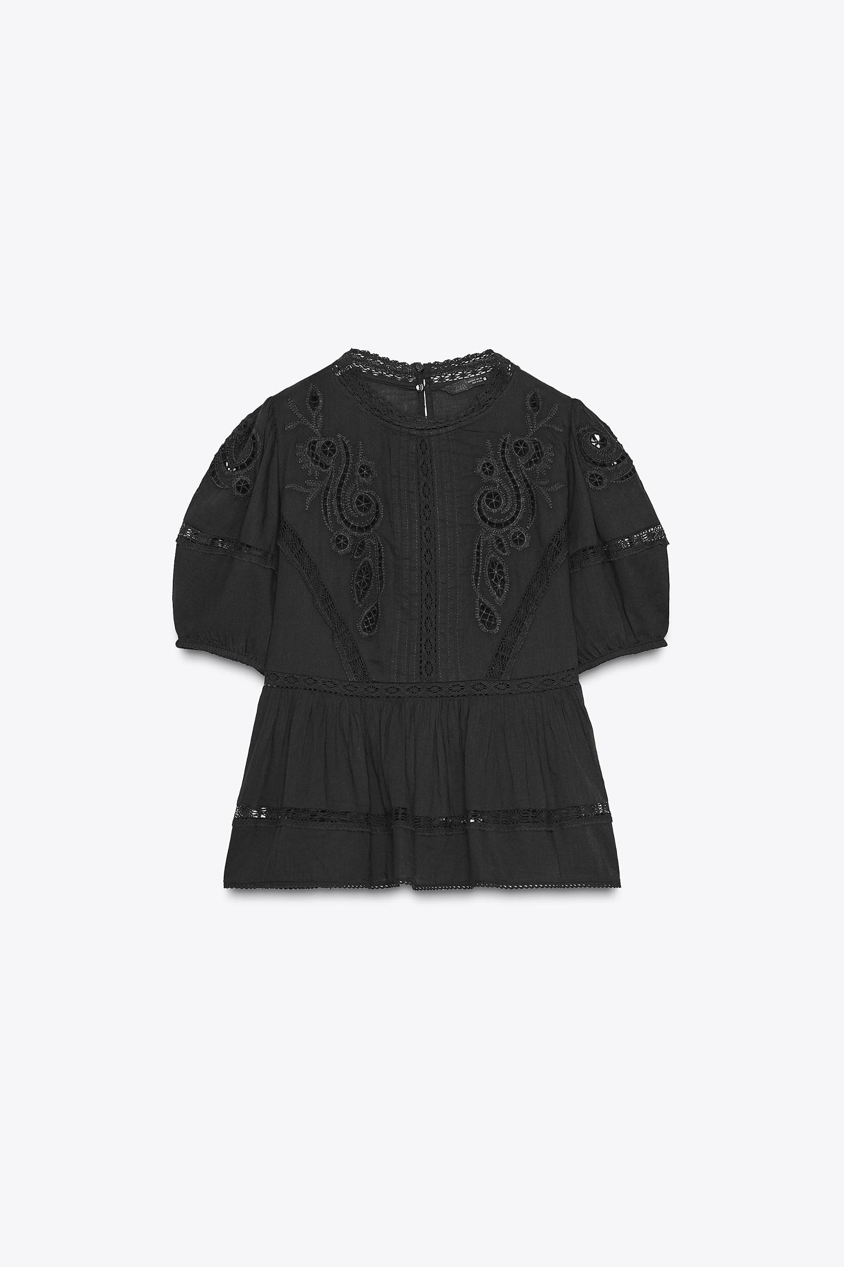 ZW COLLECTION ROMANTIC EMBROIDERED BLOUSE Product Image