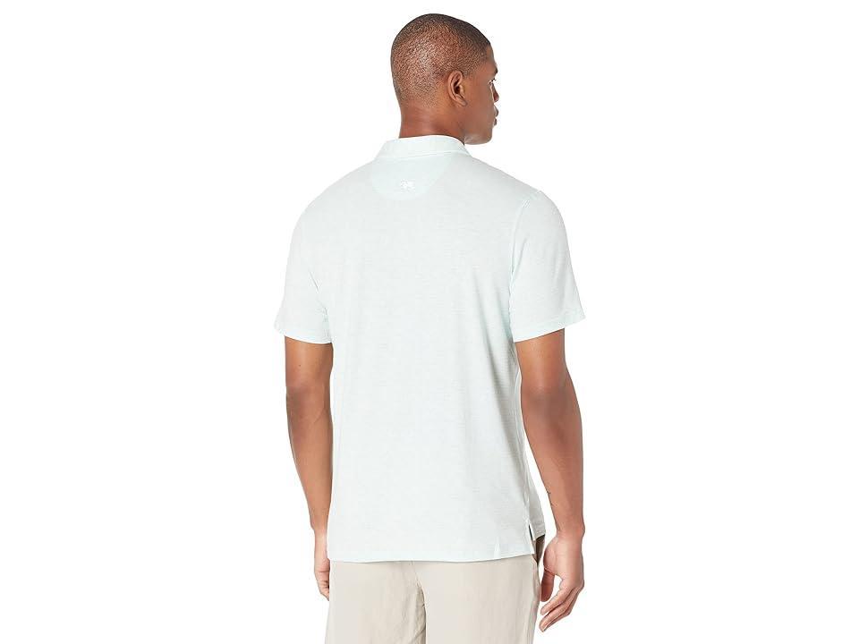 The Normal Brand Active Puremeso Print Polo (Seaglass) Men's Clothing Product Image