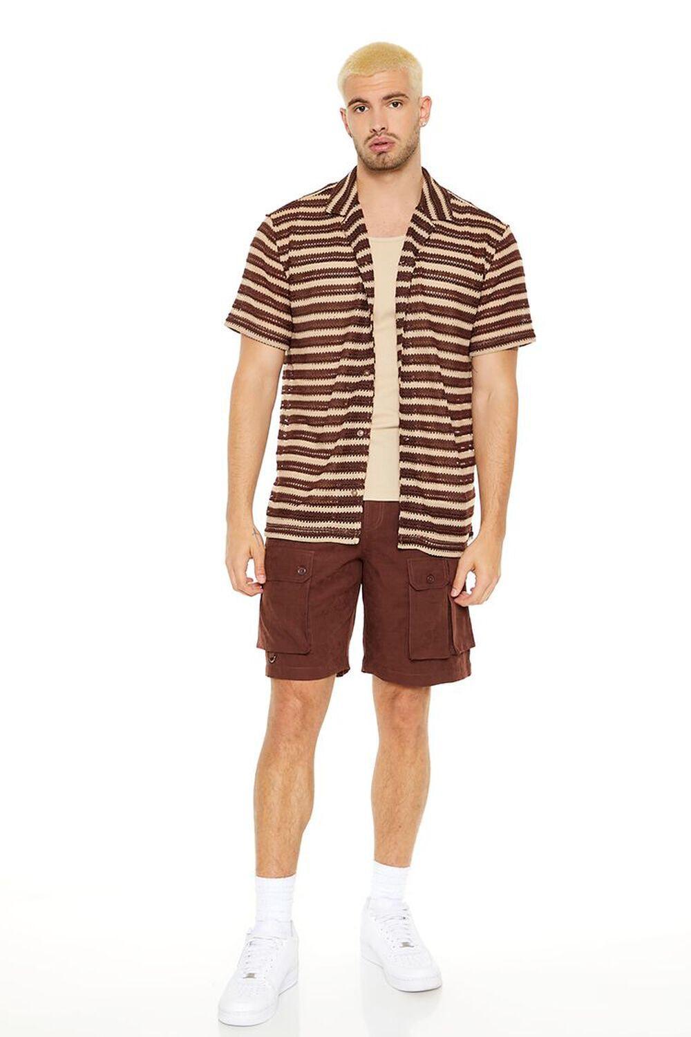 Crochet Striped Shirt | Forever 21 Product Image