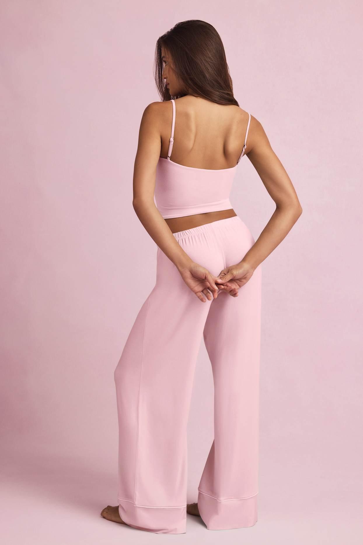 Modal Mid-Rise Pyjama Trousers in Mint Product Image
