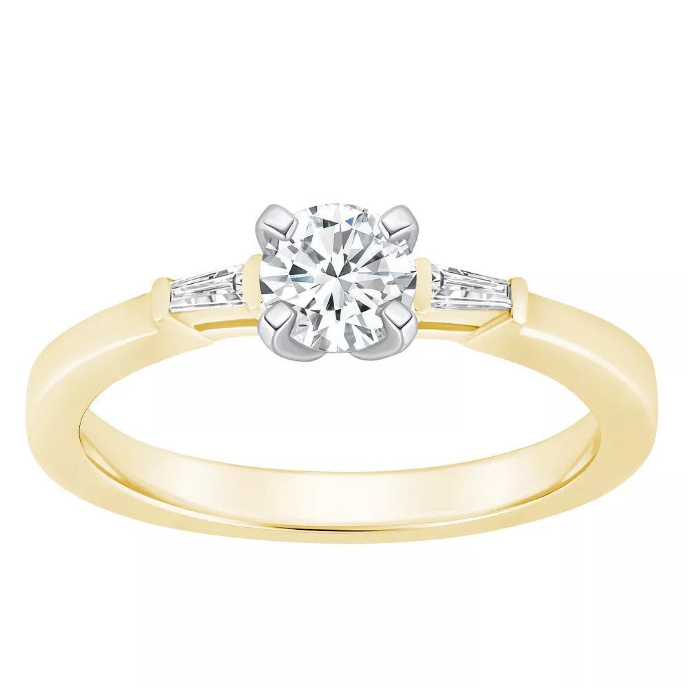 Alyson Layne 14k Gold 1/2 Carat T.W. Diamond Round Cut Engagement Ring, Womens White Gold Product Image