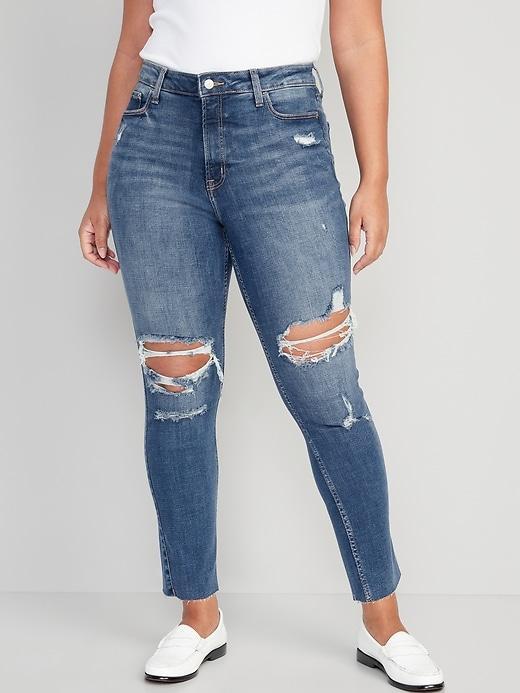 Extra High-Waisted Rockstar 360 Stretch Super-Skinny Jeans Product Image