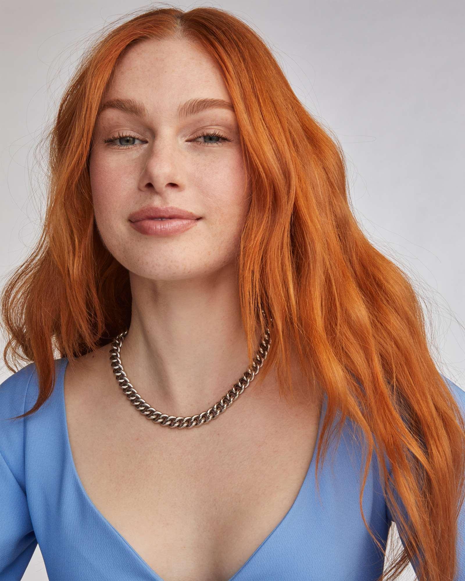 Whitley Chain Necklace in Vintage Silver Product Image