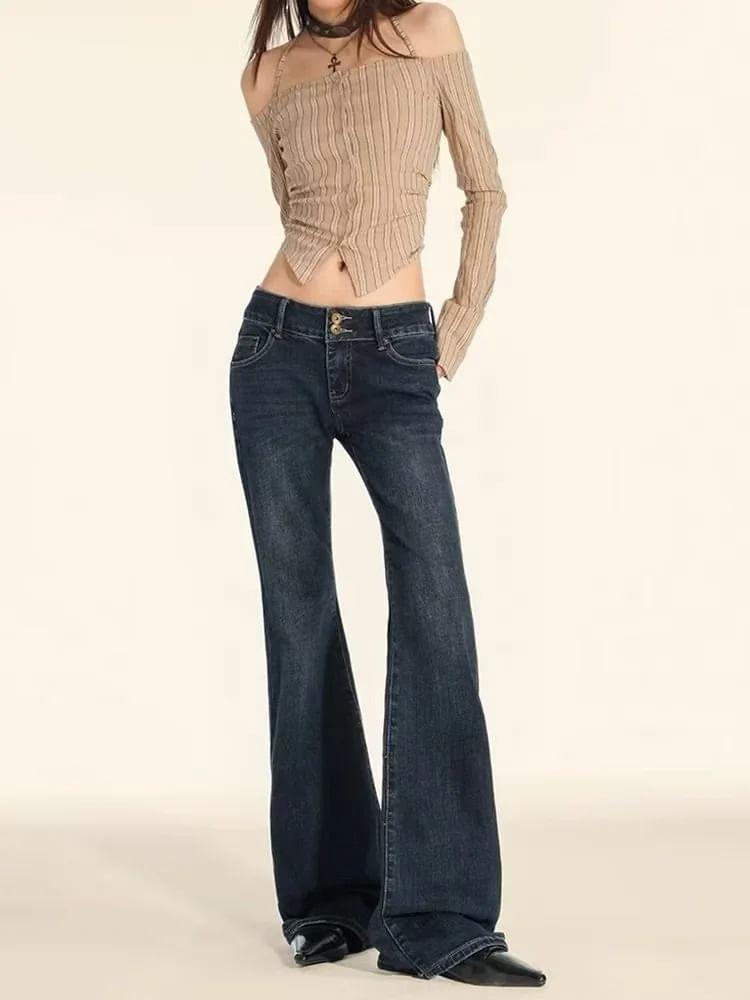 High Waist Flared Jeans Product Image