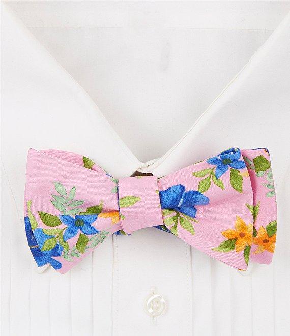 Cremieux Bright Floral Print Bow Tie Product Image