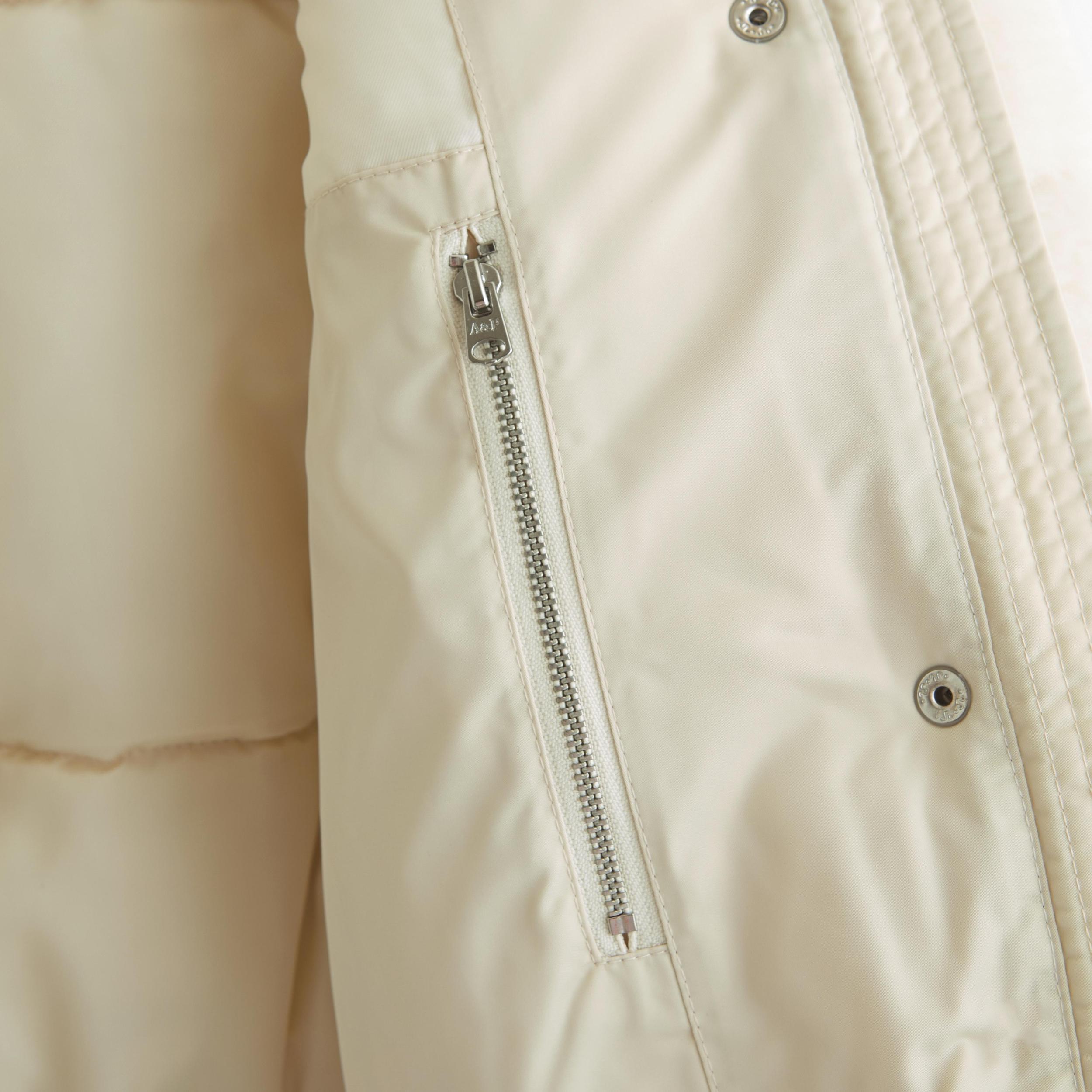 Cropped Velvet Puffer Coat Product Image