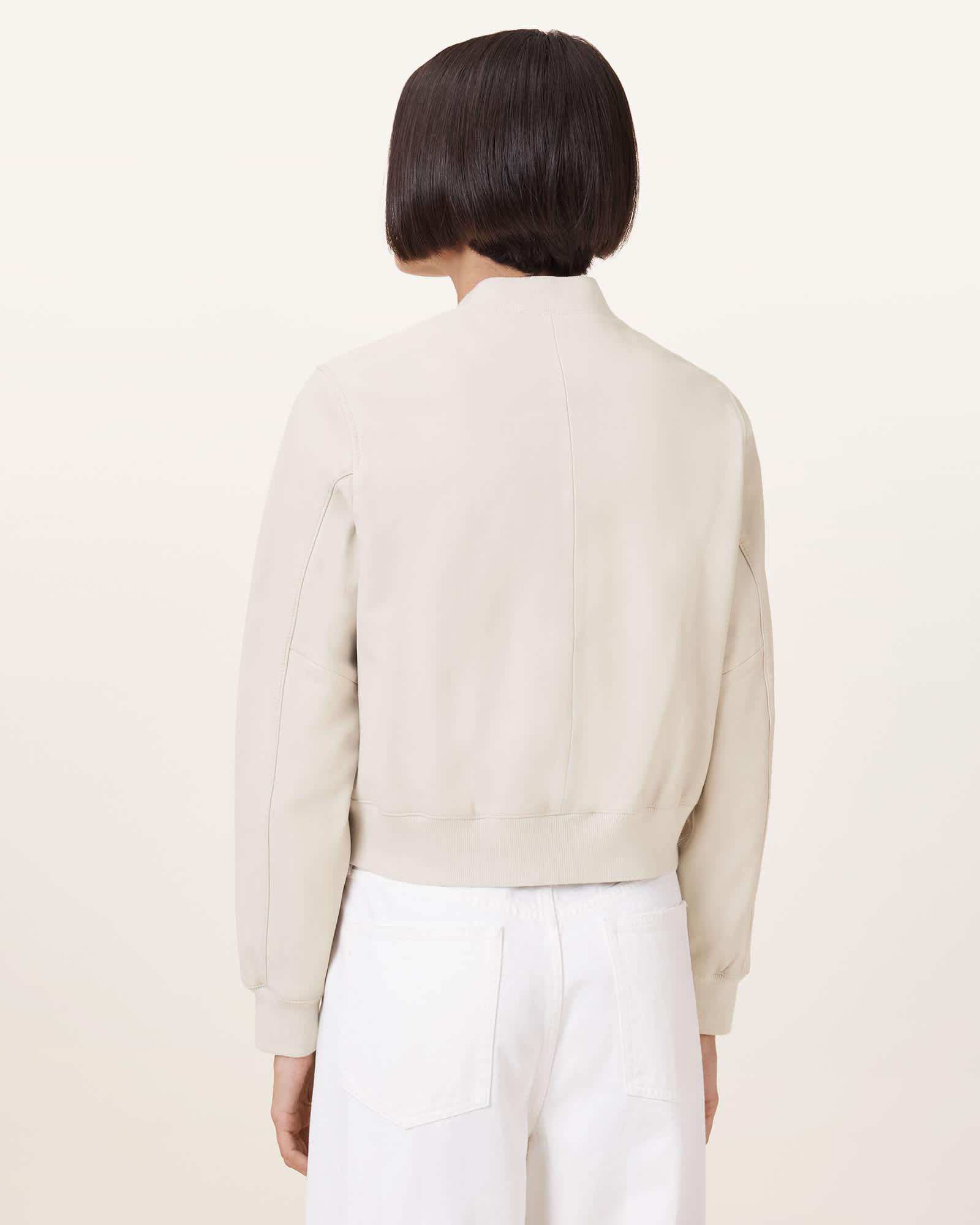 Orten Leather Bomber Jacket Product Image