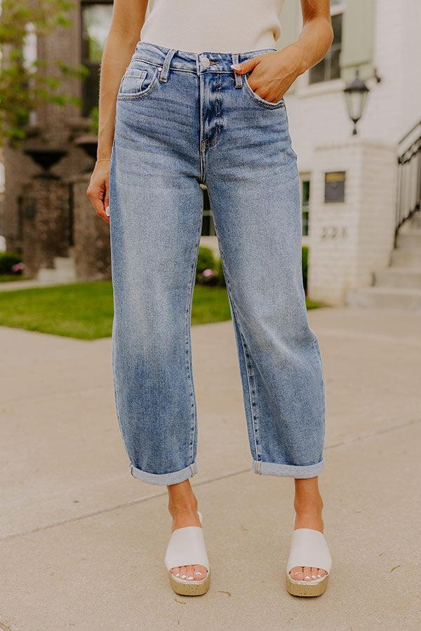 RISEN Willa High Waist Barrel Leg Jean Product Image