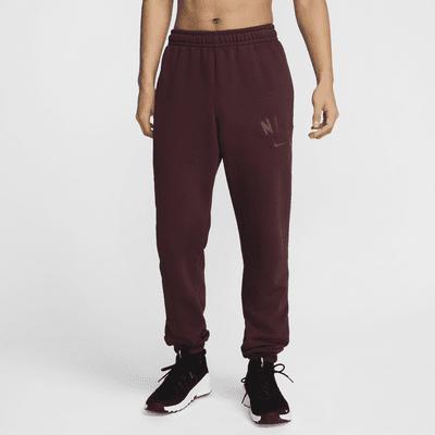 Nike Mens Swoosh Dri-FIT Fleece Fitness Jogger Pants Product Image