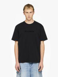 LOGO EMBROIDERY T-SHIRT in black | JW Anderson US  Product Image