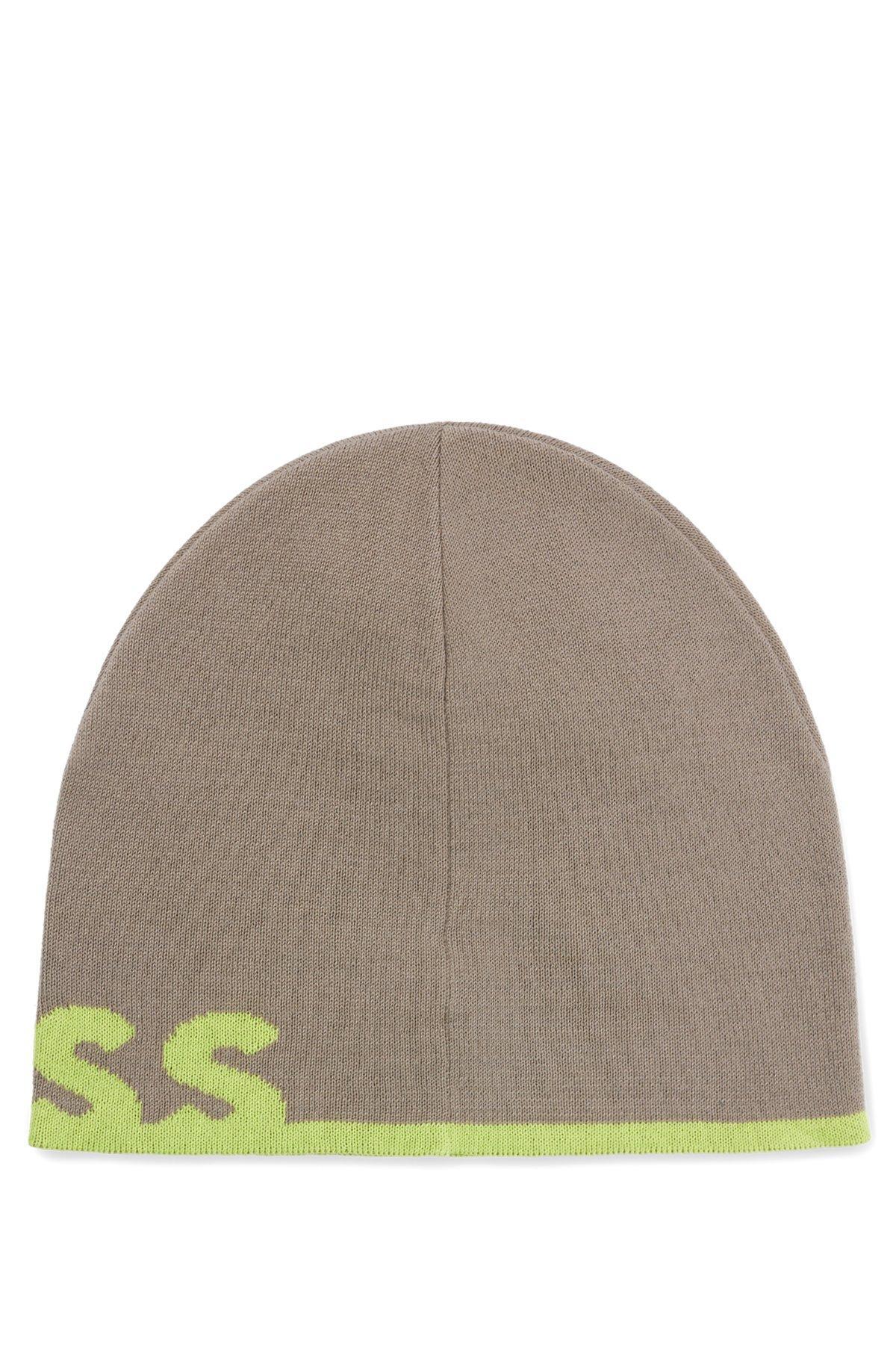 Beanie hat with logo in a wool blend Product Image