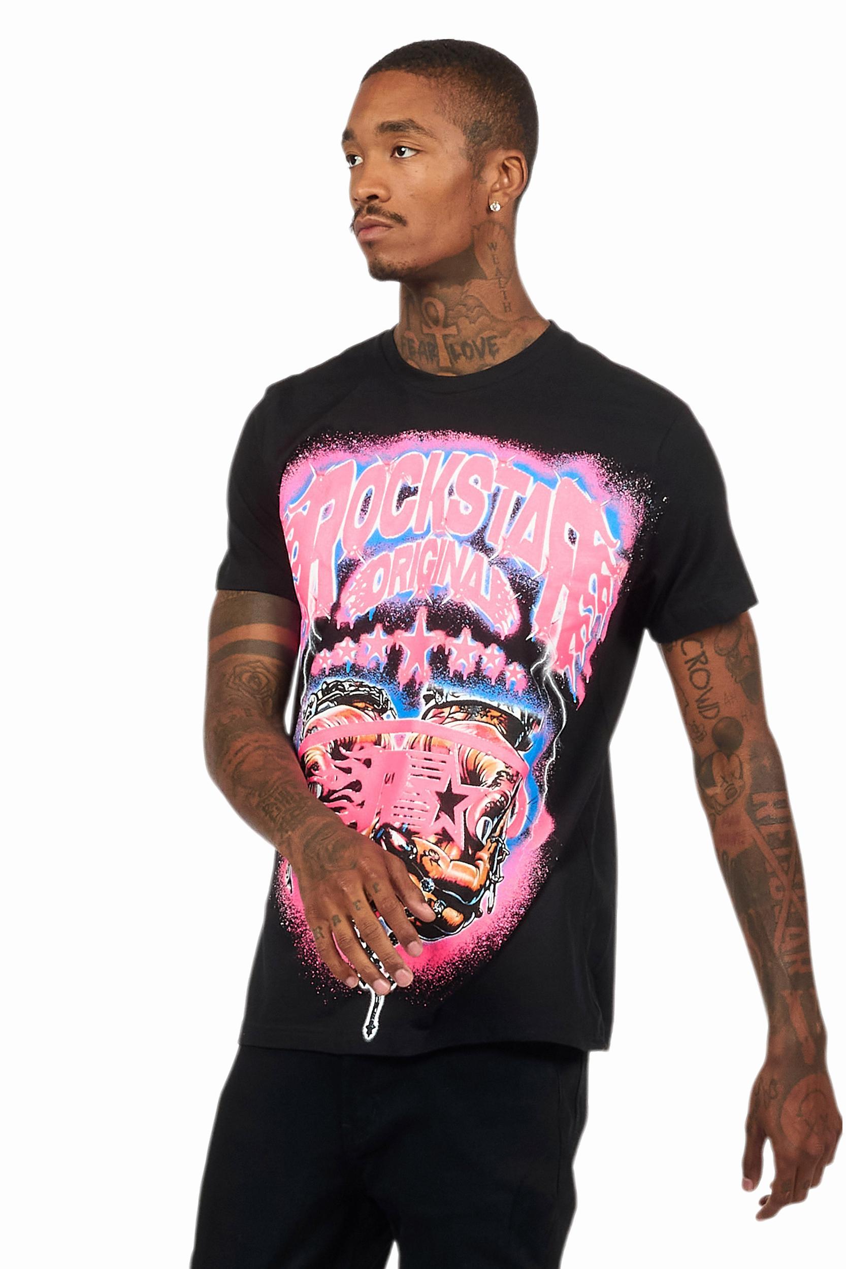 Cairo Black Graphic T-Shirt Male Product Image