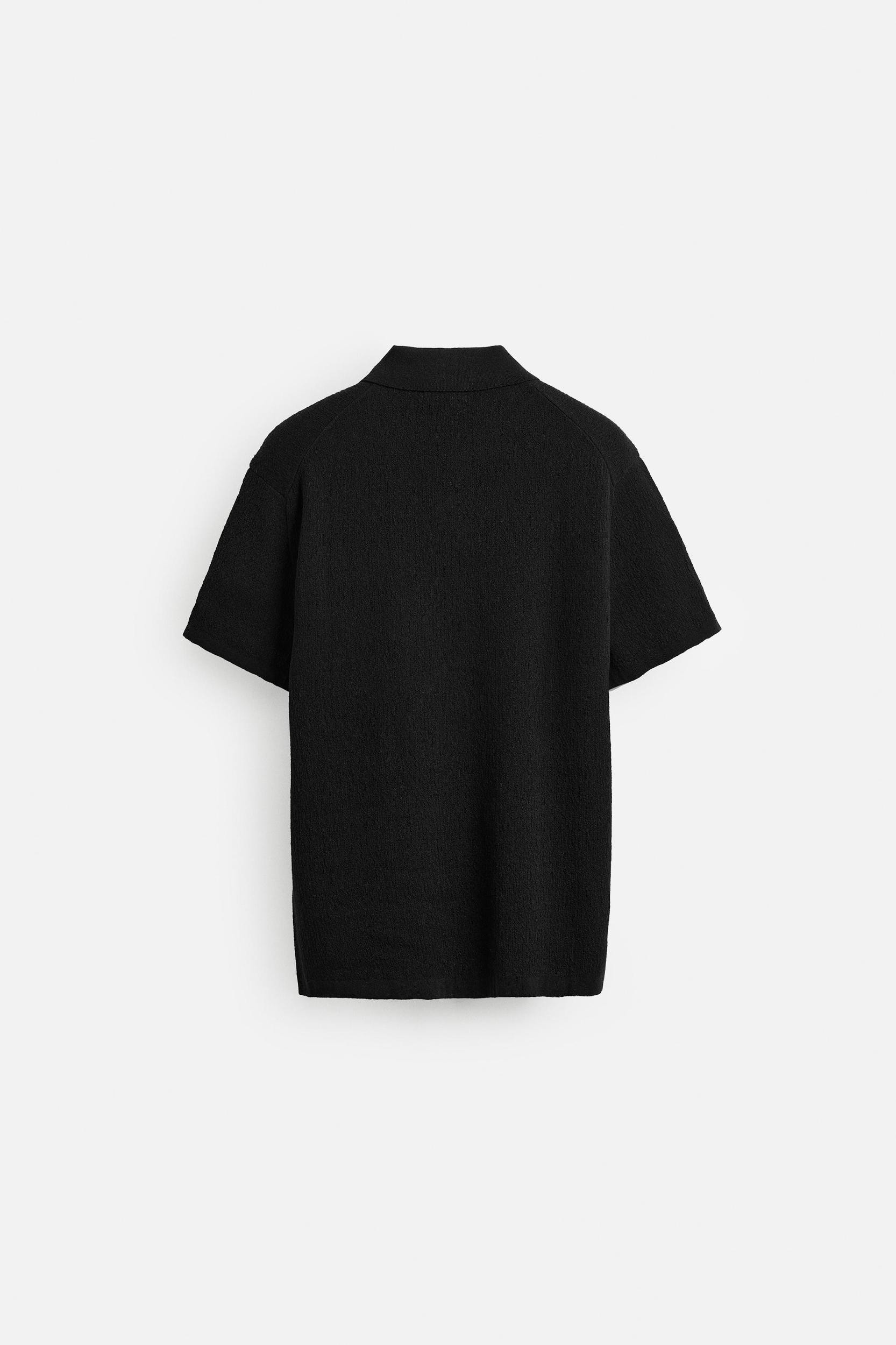 REGULAR FIT TEXTURED POLO SHIRT Product Image