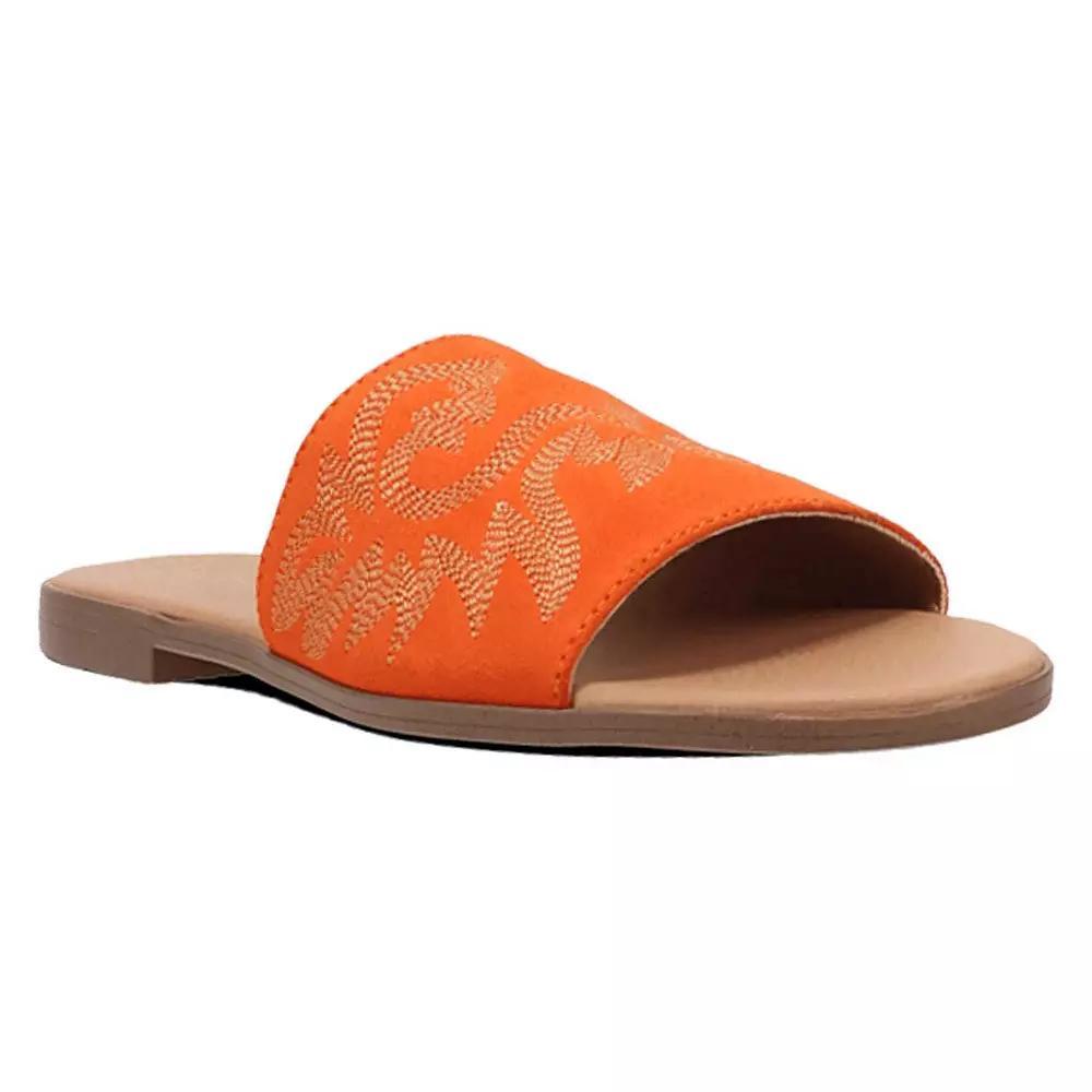 Dingo Lasso Women's Suede Sandals, Size: 11, Orange Product Image