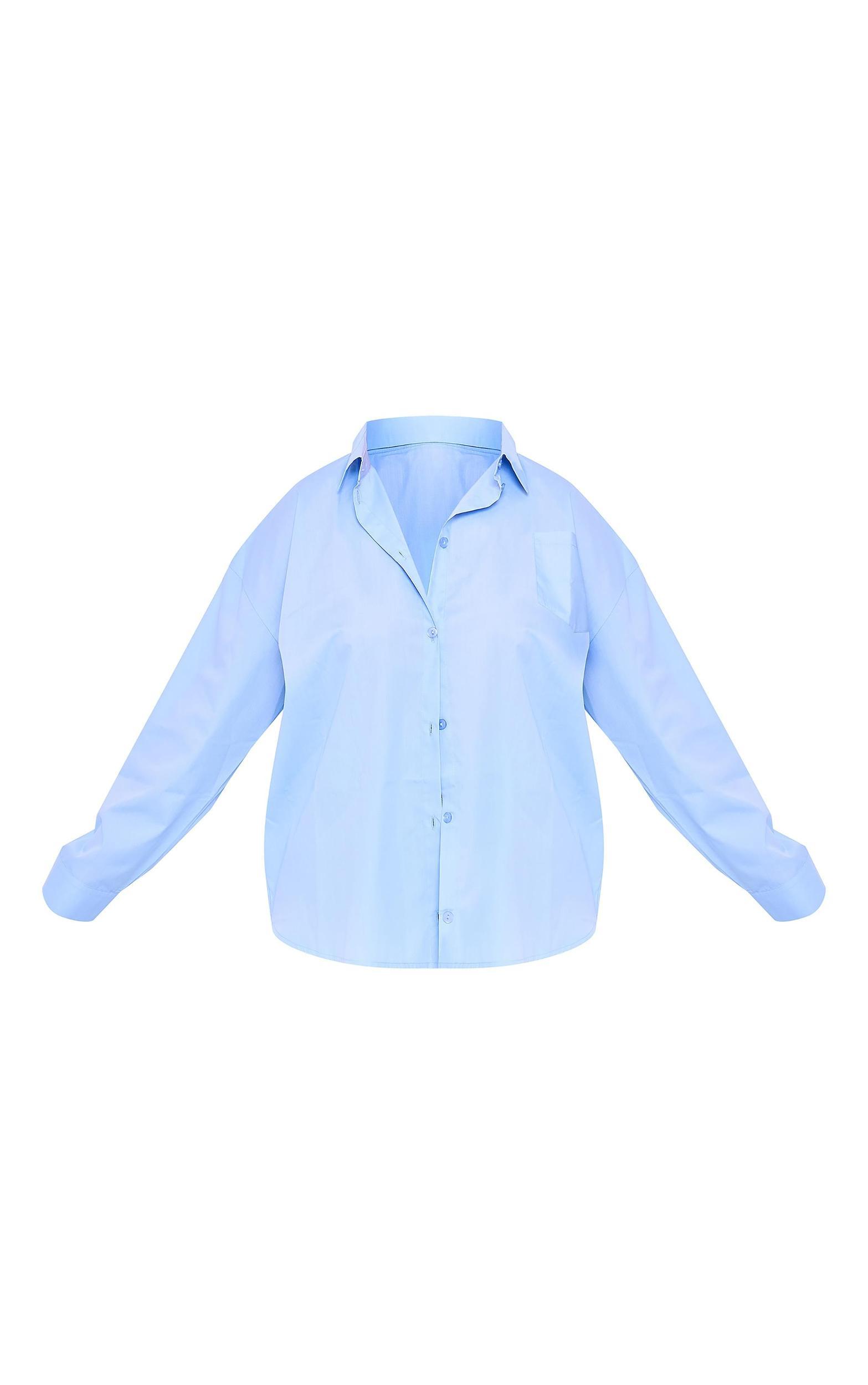 Plus Blue Oversized Shirt Product Image