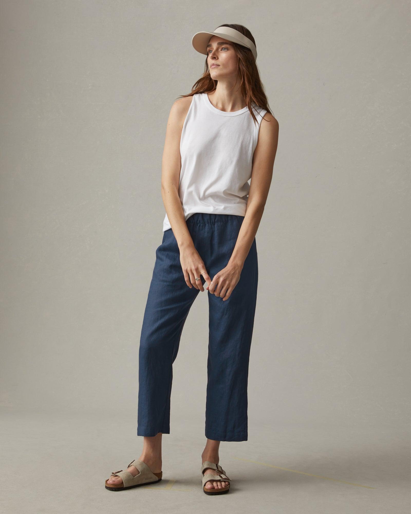 Easy Linen Pant - Nautical Blue Female Product Image