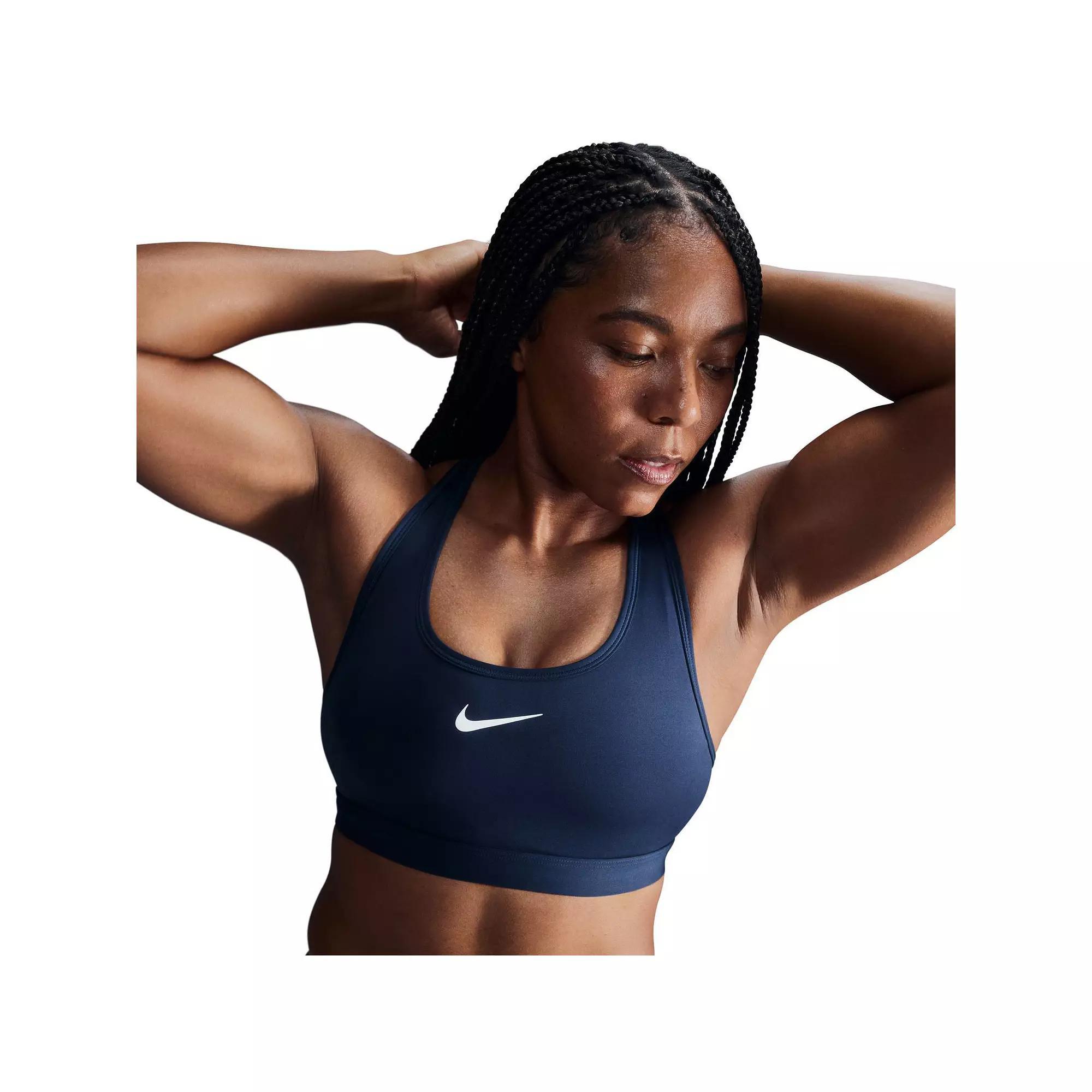 Women's Nike Swoosh Medium Support Padded Sports Bra, Size: Small, Armory Blue Product Image