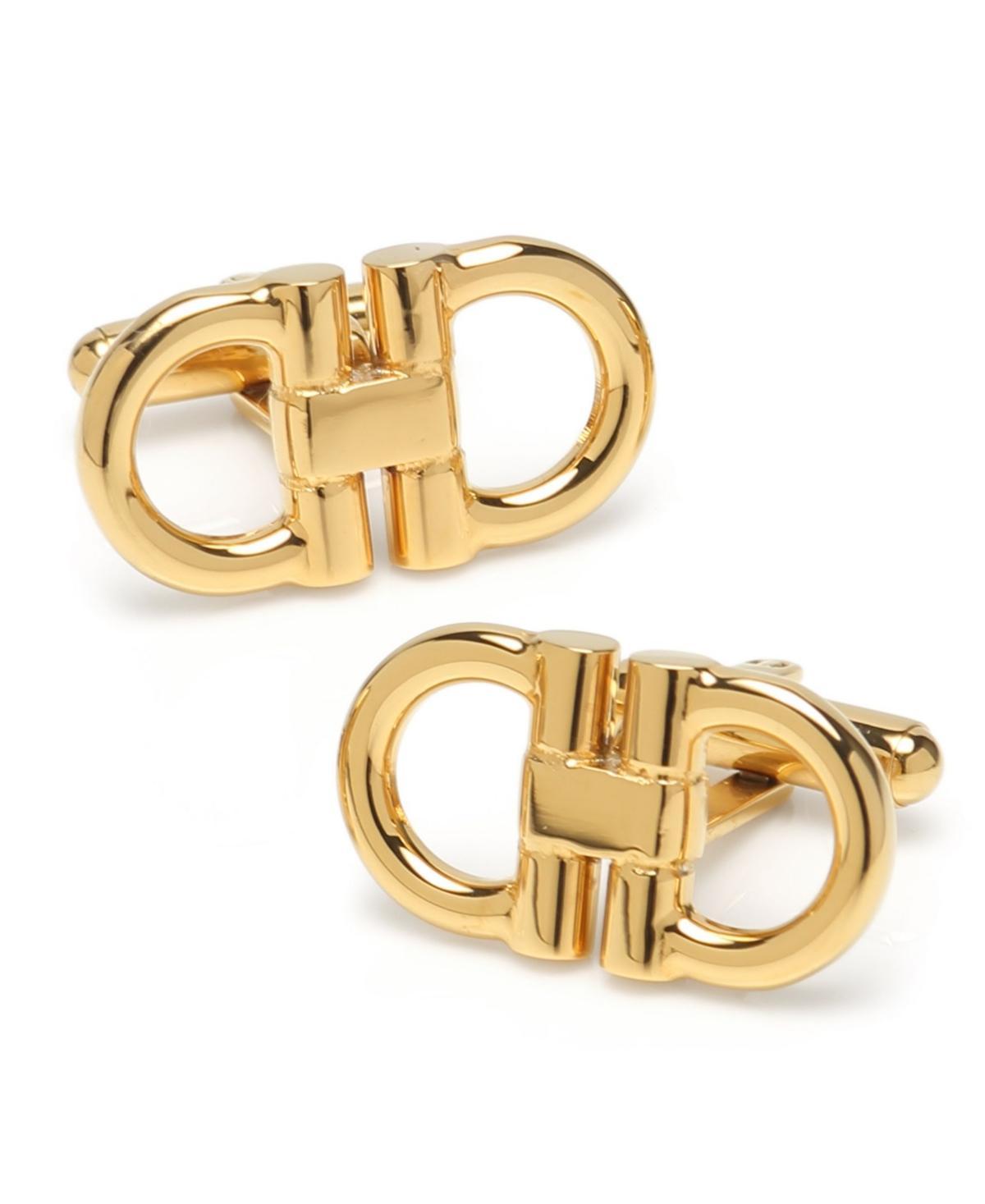 Mens Golden Horsebit Cufflinks Product Image
